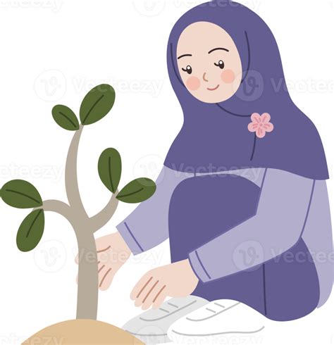 plantando árbol dibujos animados personaje 34373427 PNG