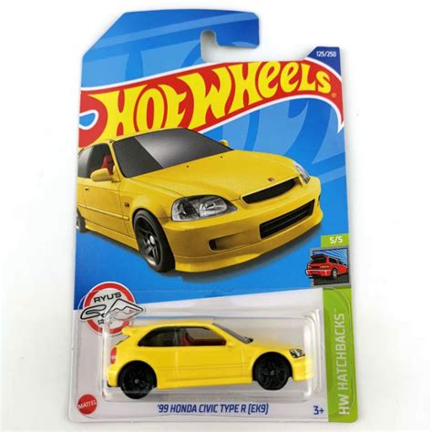 2022 1252021 214 Hot Wheels Cars 99 HONDA CIVIC TYPE R EK9 164โลหะ
