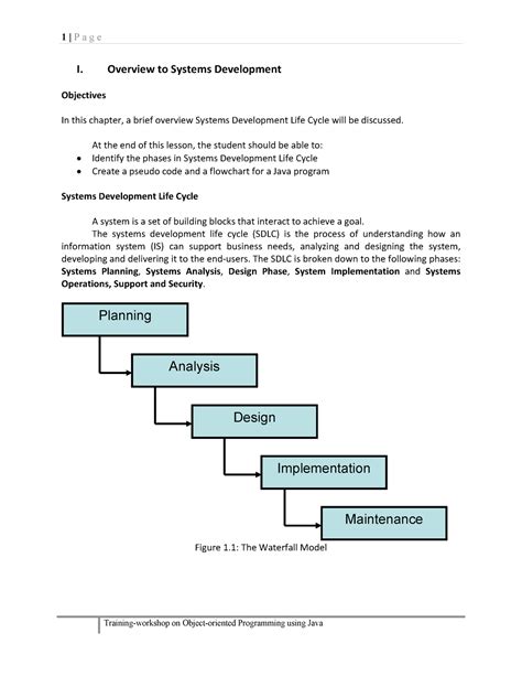 1 Overview TO System Development - I. Overview to Systems Development ...