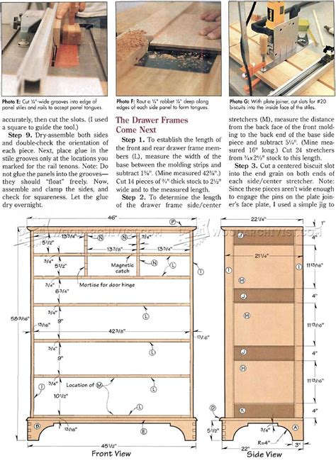Drawer Dresser Plans • WoodArchivist