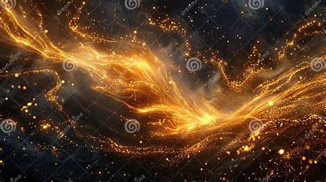 Golden Sands Explode: a Captivating Art of Generative AI Stock Image ...