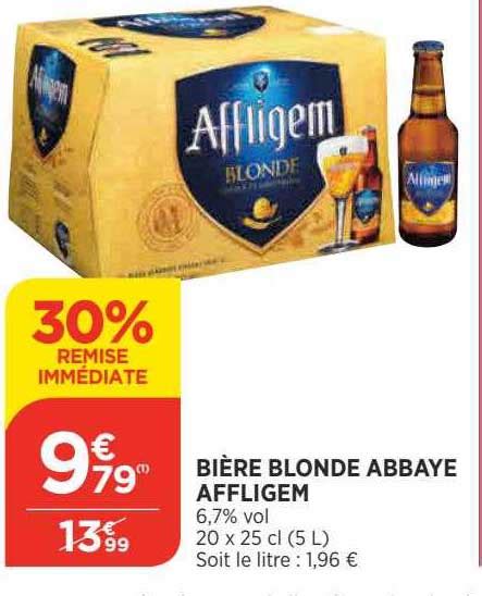 Promo Bi Re Blonde Abbaye Affligem Chez Atac Icatalogue Fr