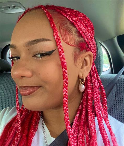 Pin By Generisyd On Hair And Beauty Hot Pink Hair Pretty Braided Hairstyles Protective