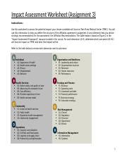 A Impact Assessment Worksheet Ann Flagg Docx Impact Assessment