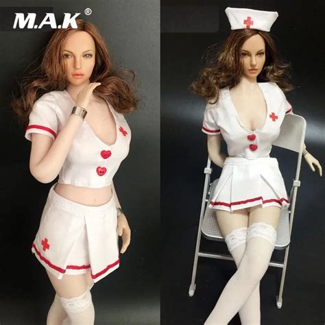 1 6 Scale Female Clothes Set Sexy Nurse Uniform Clothing Set For 12