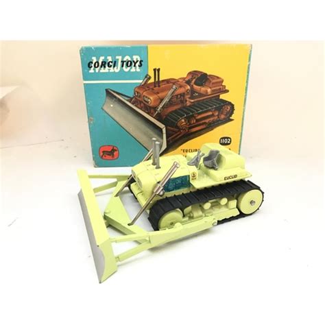 A Boxed Corgi Euclid Tc Tractor With Dozer Blade