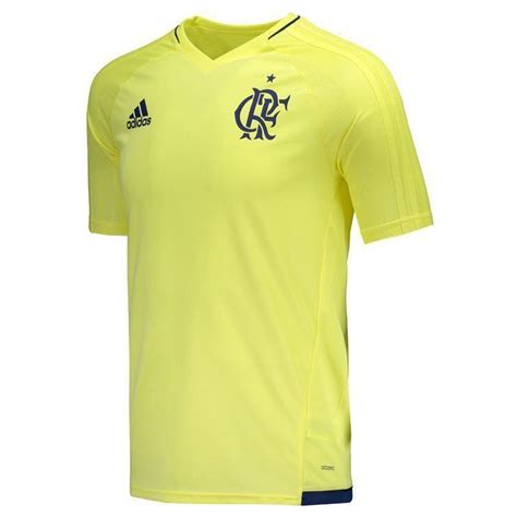 Camisa Adidas Flamengo Treino Amarela Juvenil Futfanatics