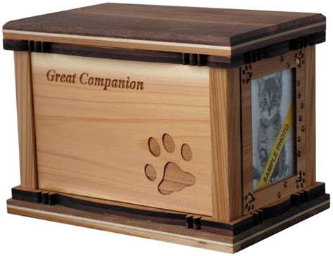 Small Memory Box Wood Pet Urn | Urns For Cremation