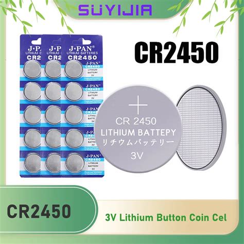SUYIJIA-New-3V-CR2450-Button-Batteries-CR-2450-5029LC-LM2450-DL2450 ...