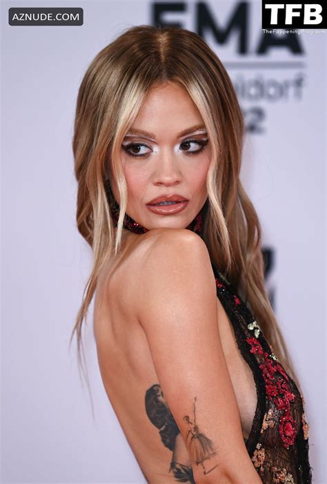 Rita Ora Sexy Seen Flaunting Her Hot Figure Wearing A See Though Dress At The MTV Europe Music