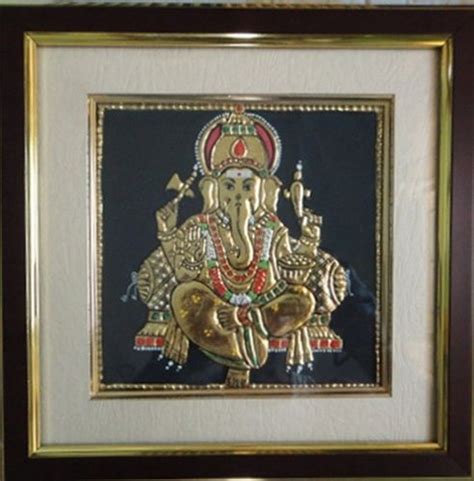 Lord Ganesh X Tanjore Painting At Best Price In Coimbatore Ravi