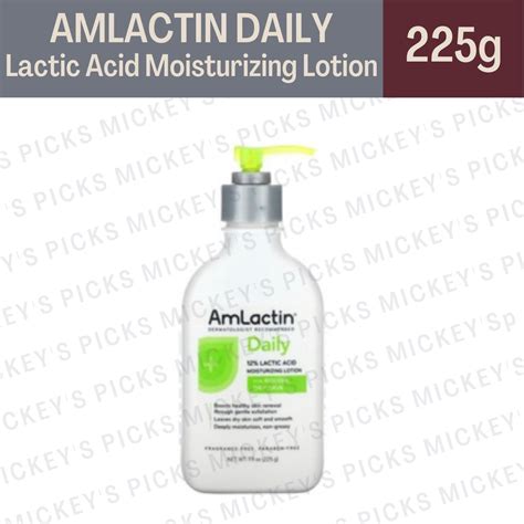 Amlactin Daily 12 Lactic Acid Moisturizing Lotion Fragrance Free 79 Oz 225 G Shopee