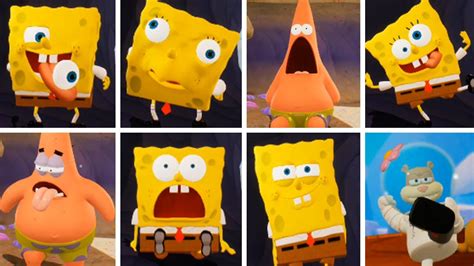 SpongeBob Battle For Bikini Bottom Rehydrated All Idle Animations PS YouTube
