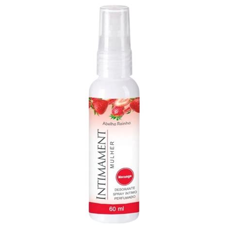 Desodorante Spray Íntimo Perfumado Morango Intimament Mulher Abelha