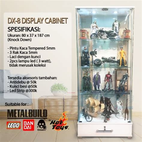 Jual Lemari Hias Kaca Rak Display Hot Toys Etalase Kristal Pajang Tas HT Jakarta Pusat