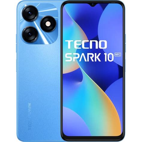 TECNO Spark 10 8/128GB 6.6" 90Hz Niebieski TETNOPAS1000006 Smartfon ...