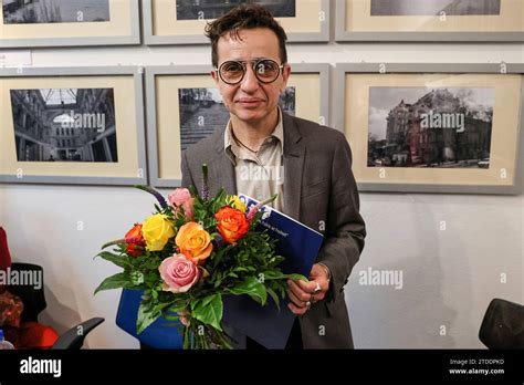 Russian American Writer Masha Gessen Poses For A Photo After Receiving