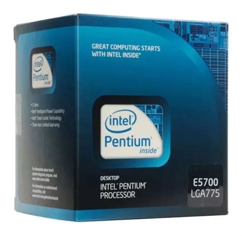 Procesador Pentium Dual Core E5700 De 3 Ghz 2 Mb 800 Lga775 Box