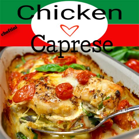 Baked Chicken Caprese Melt Cheftini