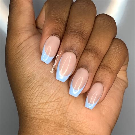 Our Coloured French Tip Sets Add A Pop Of Colour To The Elegant Classic