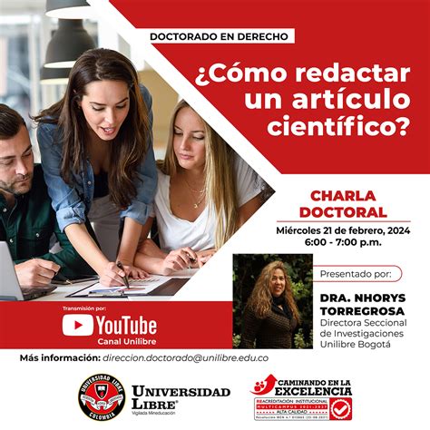 Charla Doctoral ¿cómo Redactar Un Artículo Científico