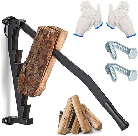 Firewood Kindling Splitter With Screws Wall Mounted Kindling Splitter