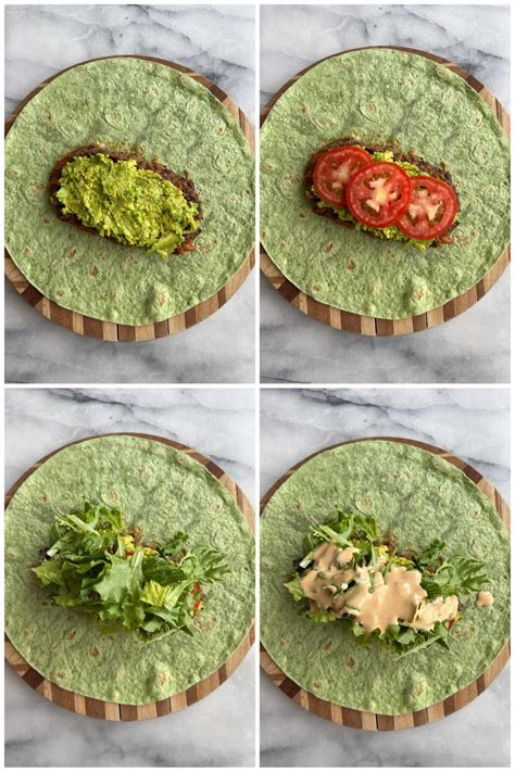 Black Bean Wraps with Chipotle Tahini Sauce - She Likes Food