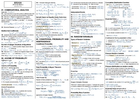 St2131 Midterms Cheatsheet ST AY21 22 SEM 2 Github Jovyntls 01