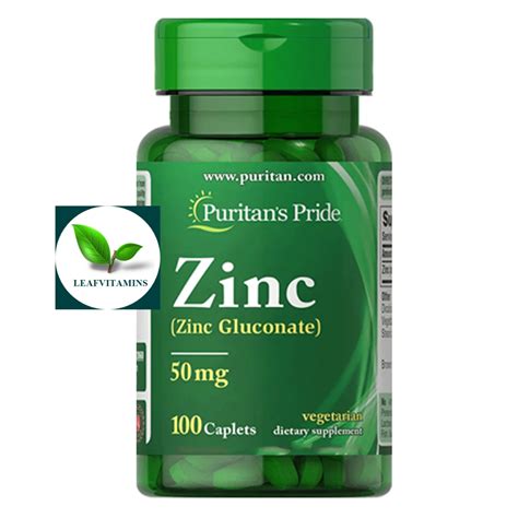 Puritan S Pride Zinc Zinc Gluconate 25 Mg Zinc Picolinate 25 Mg