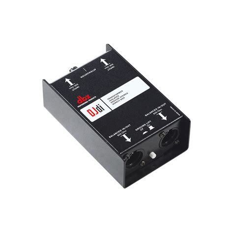 ไดเร็คบ็อก Di Box dbx DJDi 2-channel Passive Direct Box - Music Space ...