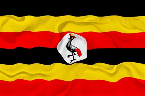 Premium Photo | National flag of uganda background with flag of uganda