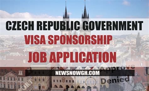 Czech Republic Gov T Visa Sponsorship Job App