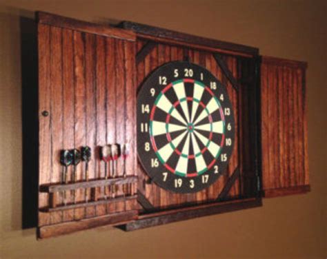 Natural Rustic Dartboard Cabinet Reclaimed Barn Wood Home Etsy Dart