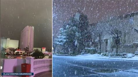 Las Vegas snow: Up to 2 inches of snow falls on strip for 1st time in ...