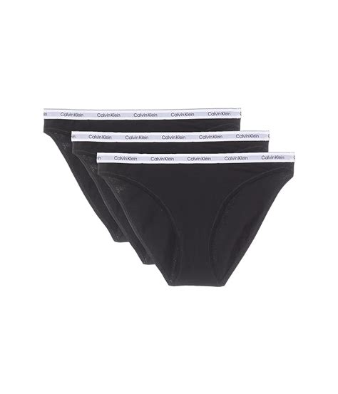 Women S Calvin Klein Underwear Modern Logo Bikini 3 Pack Zappos