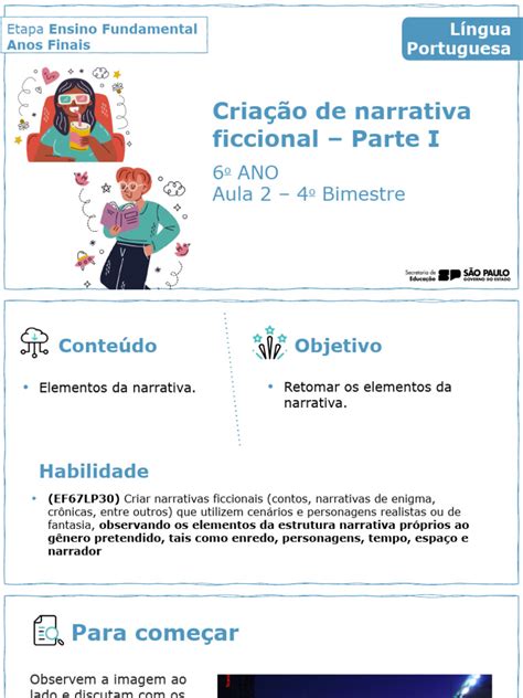 O Que É Narrativa Ficcional - Elementos da Narrativa Ficcional | PDF | Narrativa