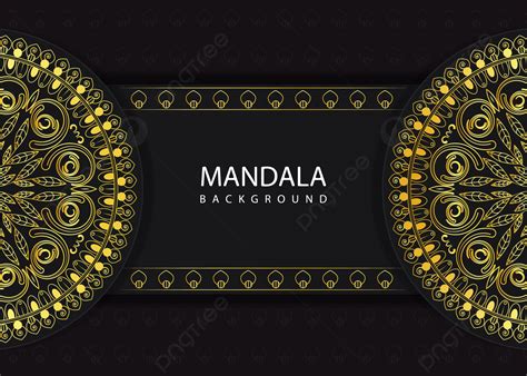 Luxury Golden Mandala Decorative Pattern Background Islamic Floral