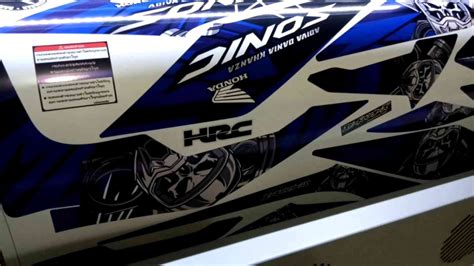 Striping Custom Suka Suka Honda Sonic 150r Sticker Variasi Motor