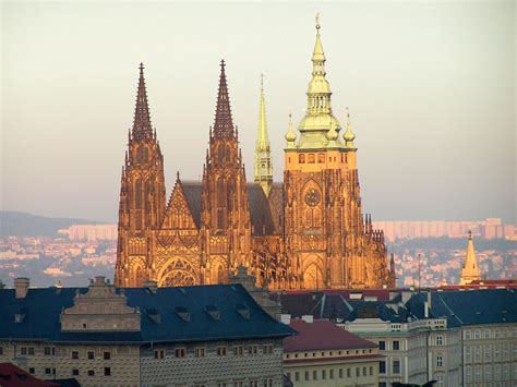 Katedrála svatého Víta Václava a Vojtěcha v Praze místo kudy šla