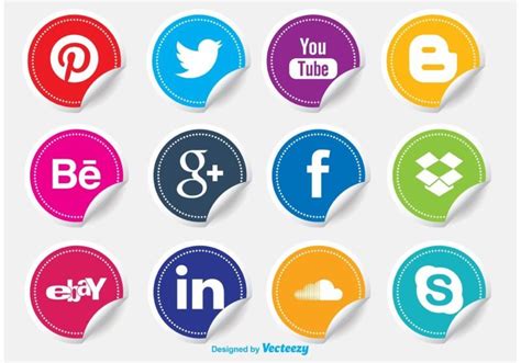 Circle Social Media Icon At Vectorified Collection Of Circle