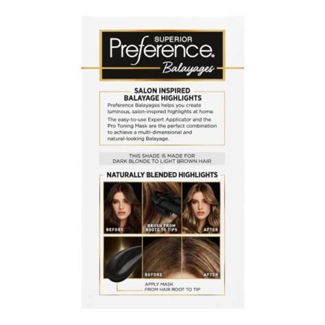 L Oreal Paris Superior Preference Balayage Highlights For Dark Blonde To Light Brown Hair