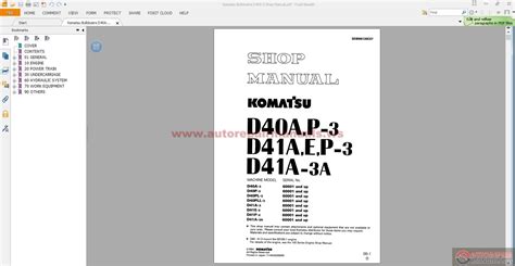 Komatsu Bulldozers D A Shop Manual Auto Repair Manual Forum