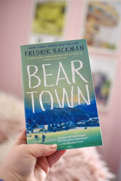 Bear Town By Fredrik Backman Book Review With Wonder And Whimsy