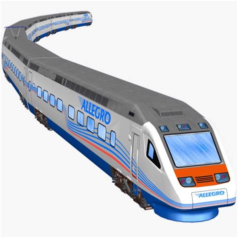 Allegro - karelian vr class sm6 - high speed passenger train model - TurboSquid 1820394