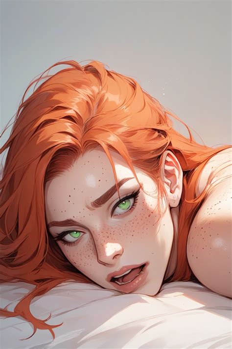 Ginger Orgasm Close Up AI Porn