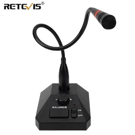 Retevis Aliunce SM01 Desktop Microphone For Walkie Talkie RT622 RT3S