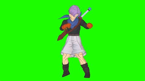 Trunks Idle Animated Left Chroma Youtube