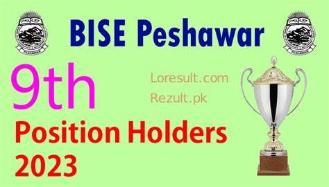 Peshawar Board 9th Result 2023 Top Position Holders Lo Result