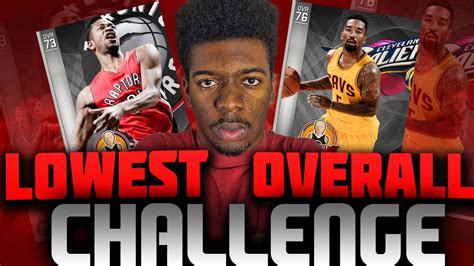 The Most Intense Lowest Overall Challenge Ever Nba 2k16 Myteam Youtube