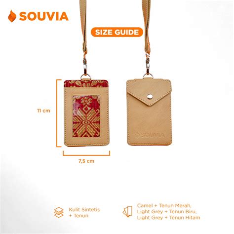 Id Card Holder Batik Tenun Souvenir Kantor Unik Souvia